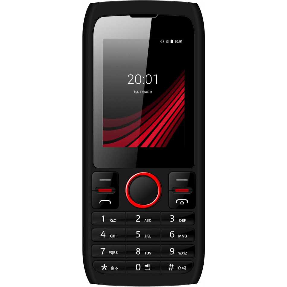 Мобильный телефон ERGO F247 Flash Dual Sim Black