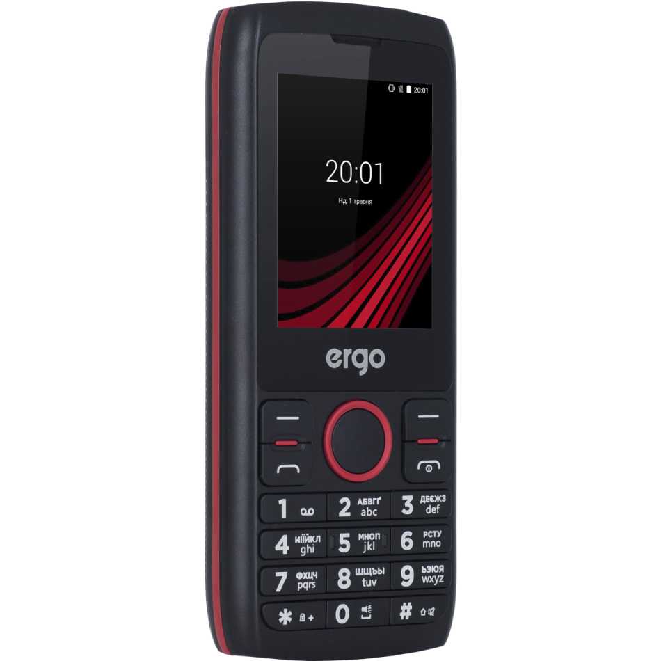 Изображение Мобильный телефон ERGO F247 Flash Dual Sim Black