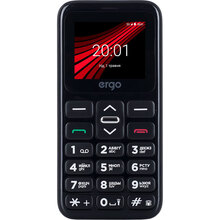 Мобільний телефон ERGO F186 Solace Dual Sim Black