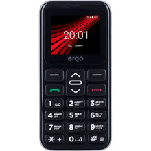 Мобільний телефон ERGO F186 Solace Dual Sim Silver