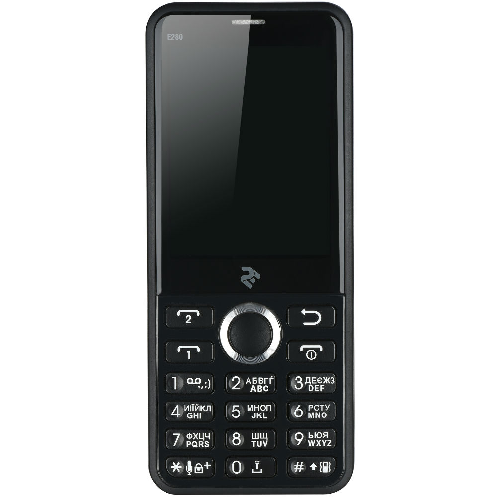 Мобильный телефон 2E E280 2018 DualSim Black (708744071170) Диагональ дисплея 2.8