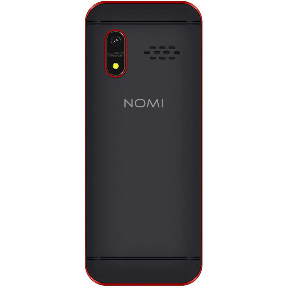 Мобільний телефон NOMI i186 Black-Red Діагональ дисплея 1.77