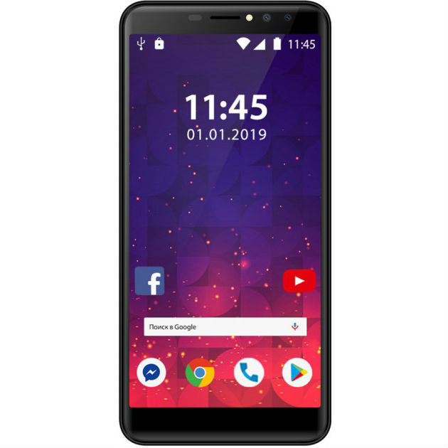 Смартфон ASSISTANT AS-601L 2/16Gb black Оперативная память, Гб 2