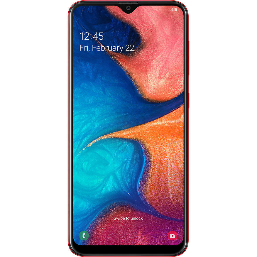 Смартфон SAMSUNG Galaxy A20 3/32Gb Duos ZRV Red (SM-A205FZRVSEK) Встроенная память, Гб 32