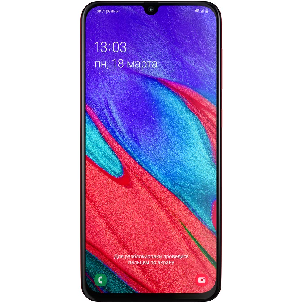 Смартфон SAMSUNG Galaxy A40 SM-A405F 4/64 Duos red (SM-A405FZRDSEK) Оперативная память, Гб 4