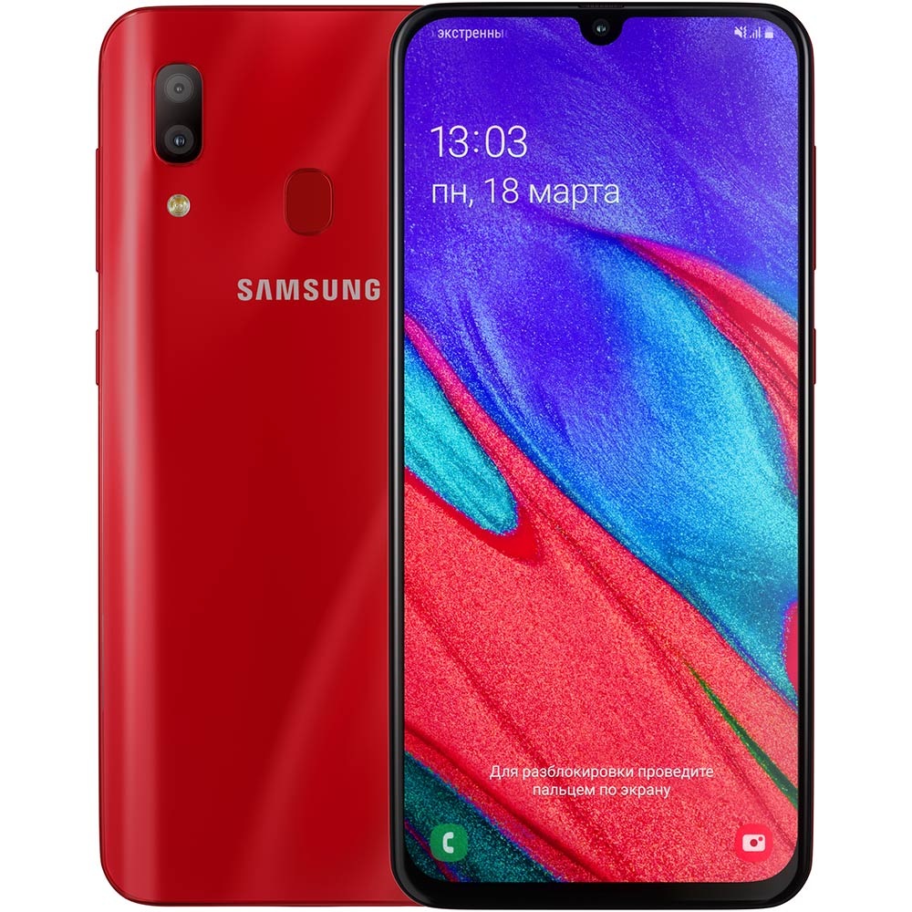 Смартфон SAMSUNG Galaxy A40 SM-A405F 4/64 Duos red (SM-A405FZRDSEK)