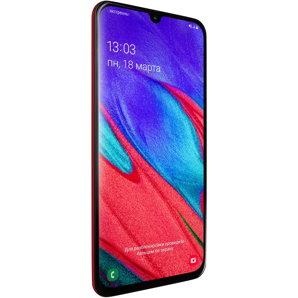 Фото Смартфон SAMSUNG Galaxy A40 SM-A405F 4/64 Duos red (SM-A405FZRDSEK)