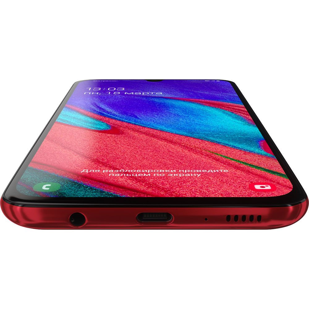 Изображение Смартфон SAMSUNG Galaxy A40 SM-A405F 4/64 Duos red (SM-A405FZRDSEK)