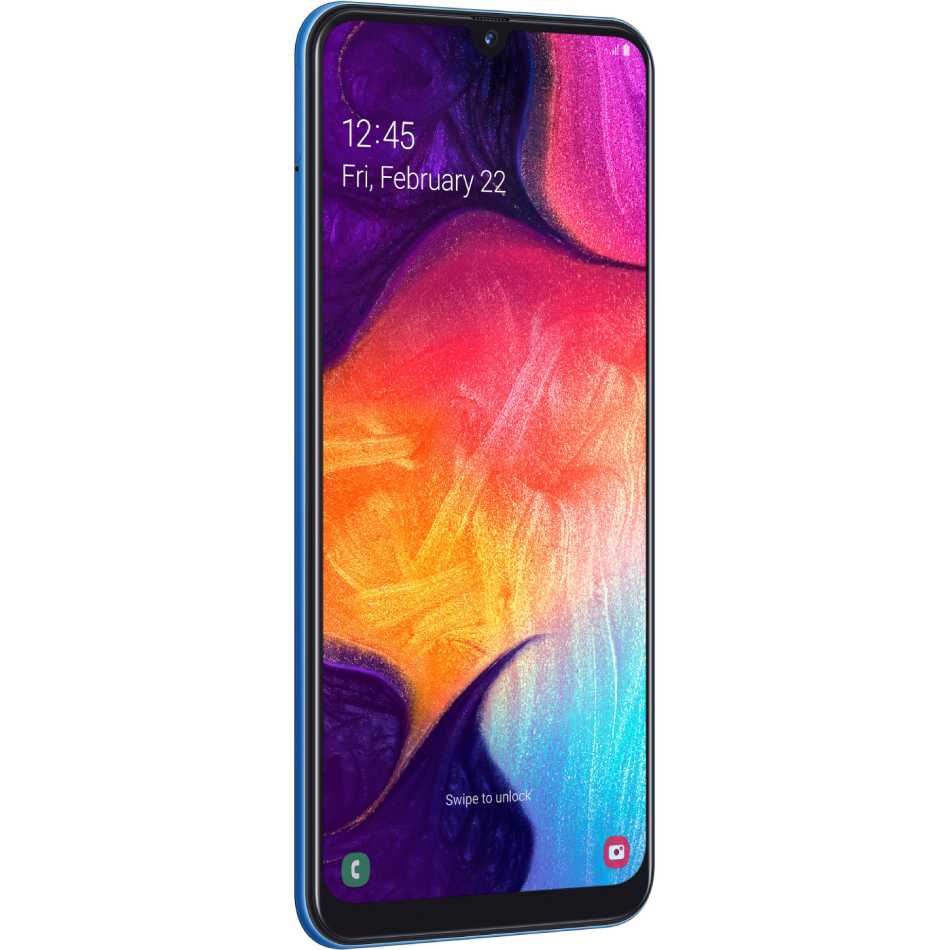 Смартфон SAMSUNG Galaxy A50 SM-A505F 4/64 Duos blue (SM-A505FZBUSEK) Вбудована пам’ять, Гб 64