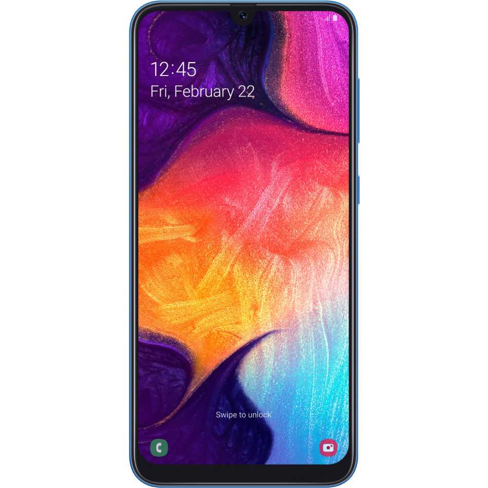 Смартфон SAMSUNG Galaxy A50 SM-A505F 4/64 Duos blue (SM-A505FZBUSEK) Оперативна пам'ять, Гб 4