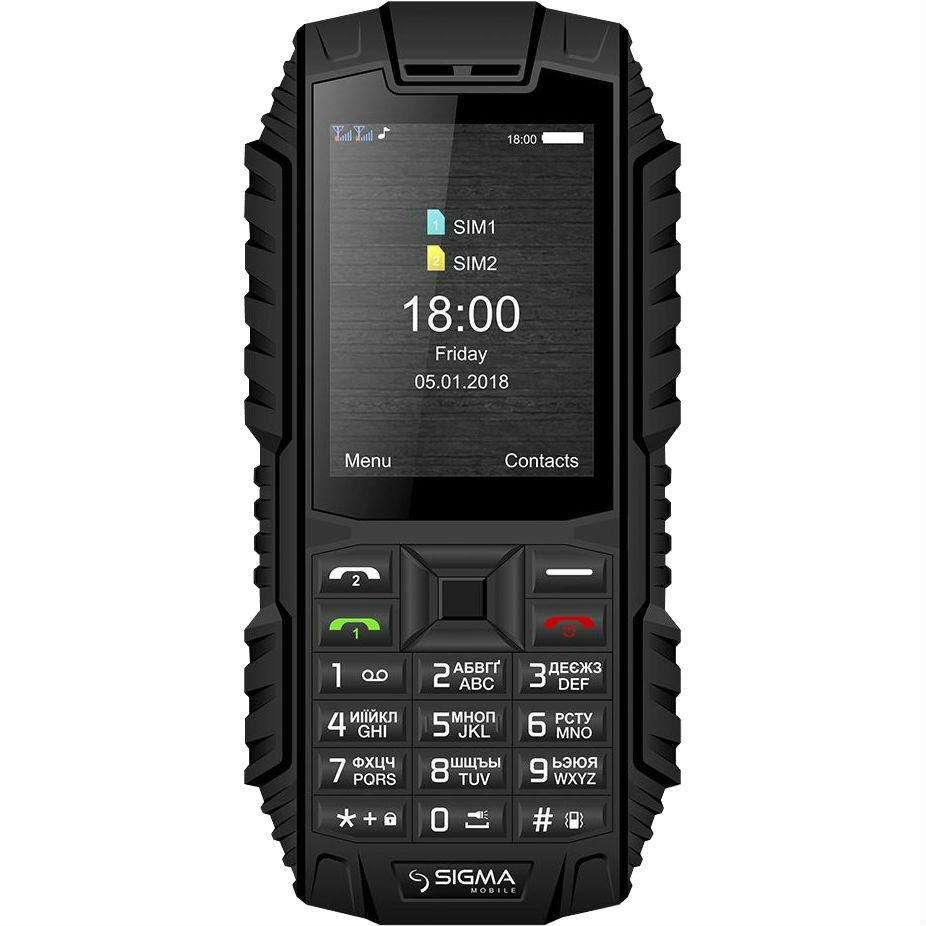 

Мобильный телефон SIGMA X-treme DT68 black, X-treme DT68 black