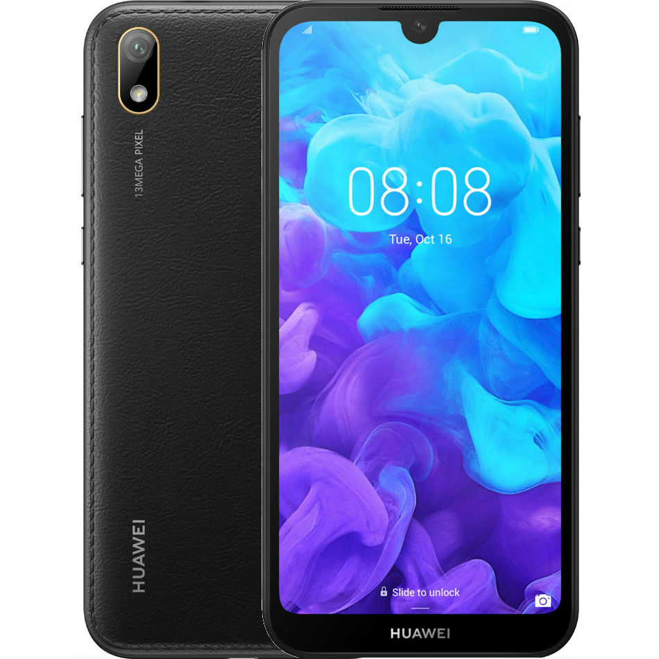 Смартфон HUAWEI Y5 2019 2/16 Gb Dual Sim Faux Leather Black