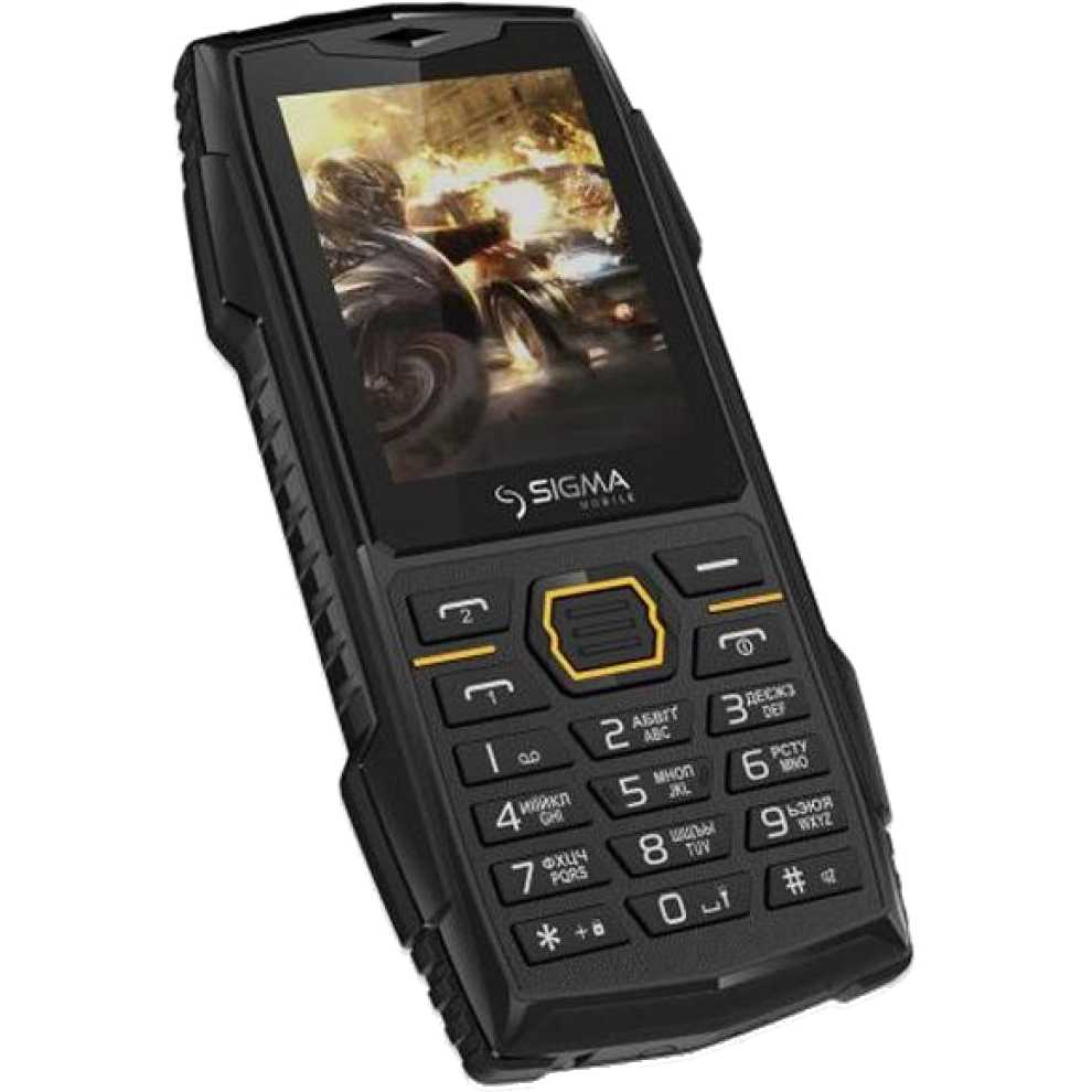 Фото Мобільний телефон SIGMA X-Treme AZ68 Dual Sim Black/Orange (00-00040403)