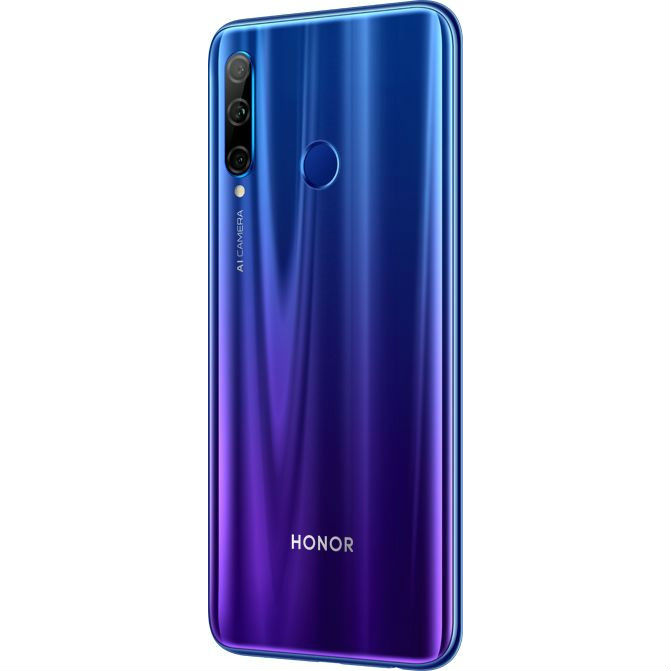 Внешний вид Смартфон HONOR 10i 4/128GB Dual Sim Pantone Blue (51093VQX)