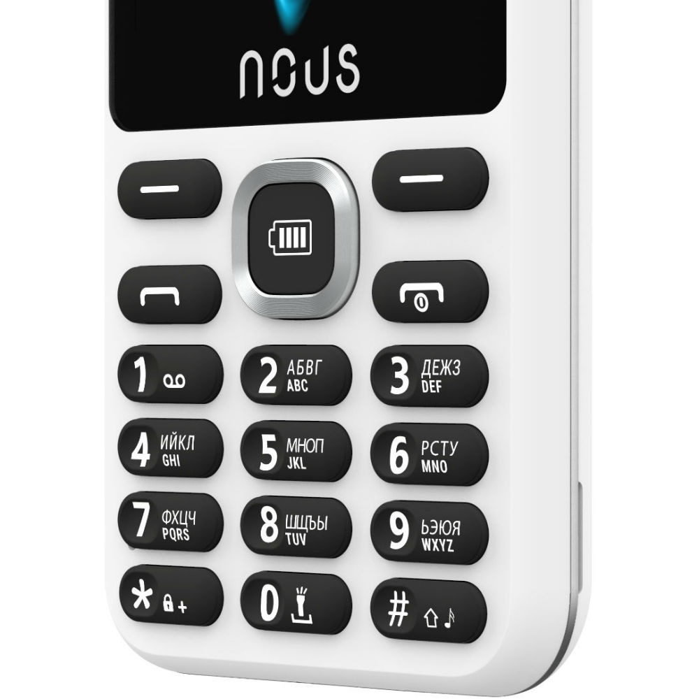 Мобільний телефон NOUS Energy NS 2811 white Матриця TFT