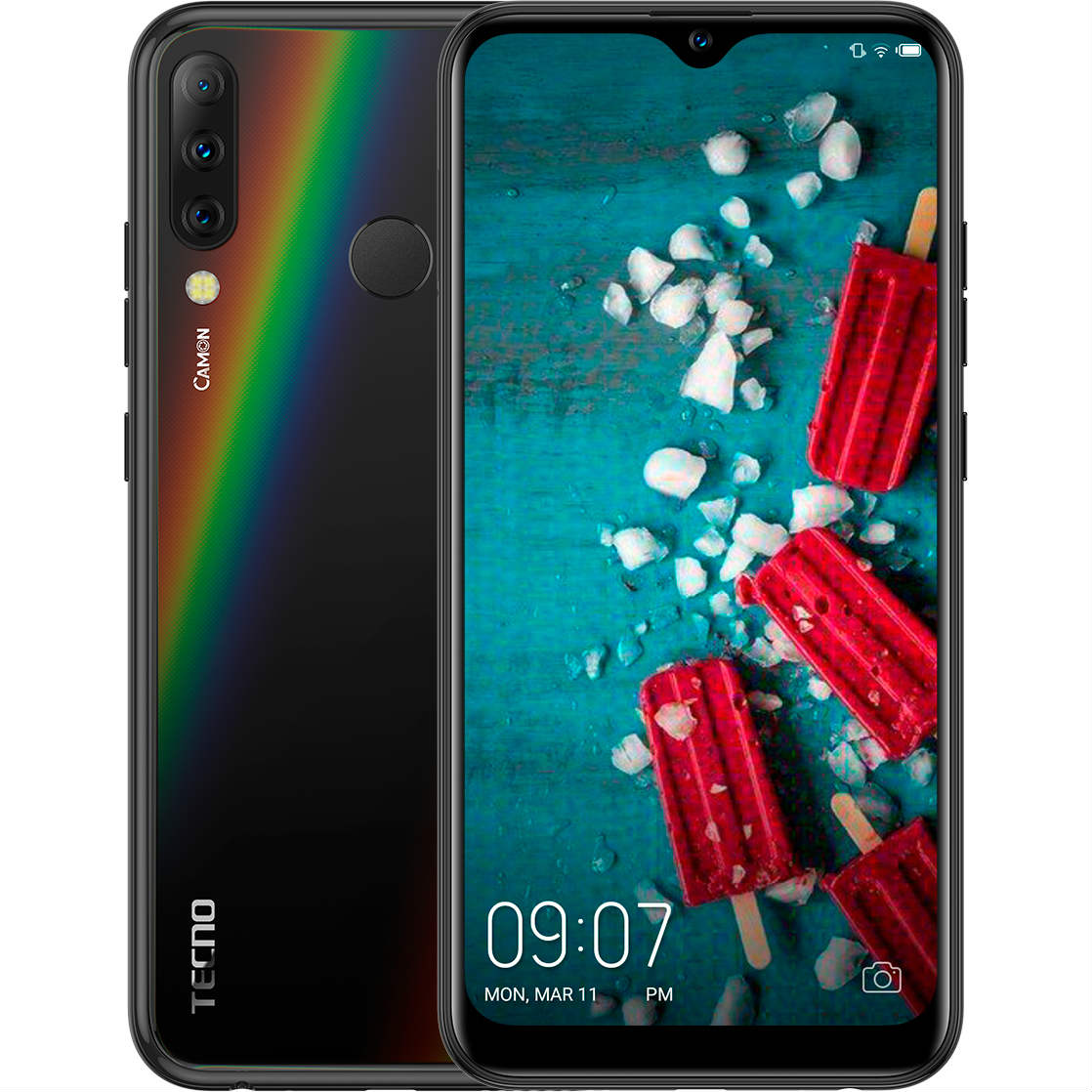 TECNO CAMON 11S (CB7) 3/32Gb DUALSIM Midnight Black (4895180743054) купить  в Киеве ➦ лучшая цена в Фокстрот по всей Украине: Харьков, Днепр, Одесса,  Николаев, Запорожье