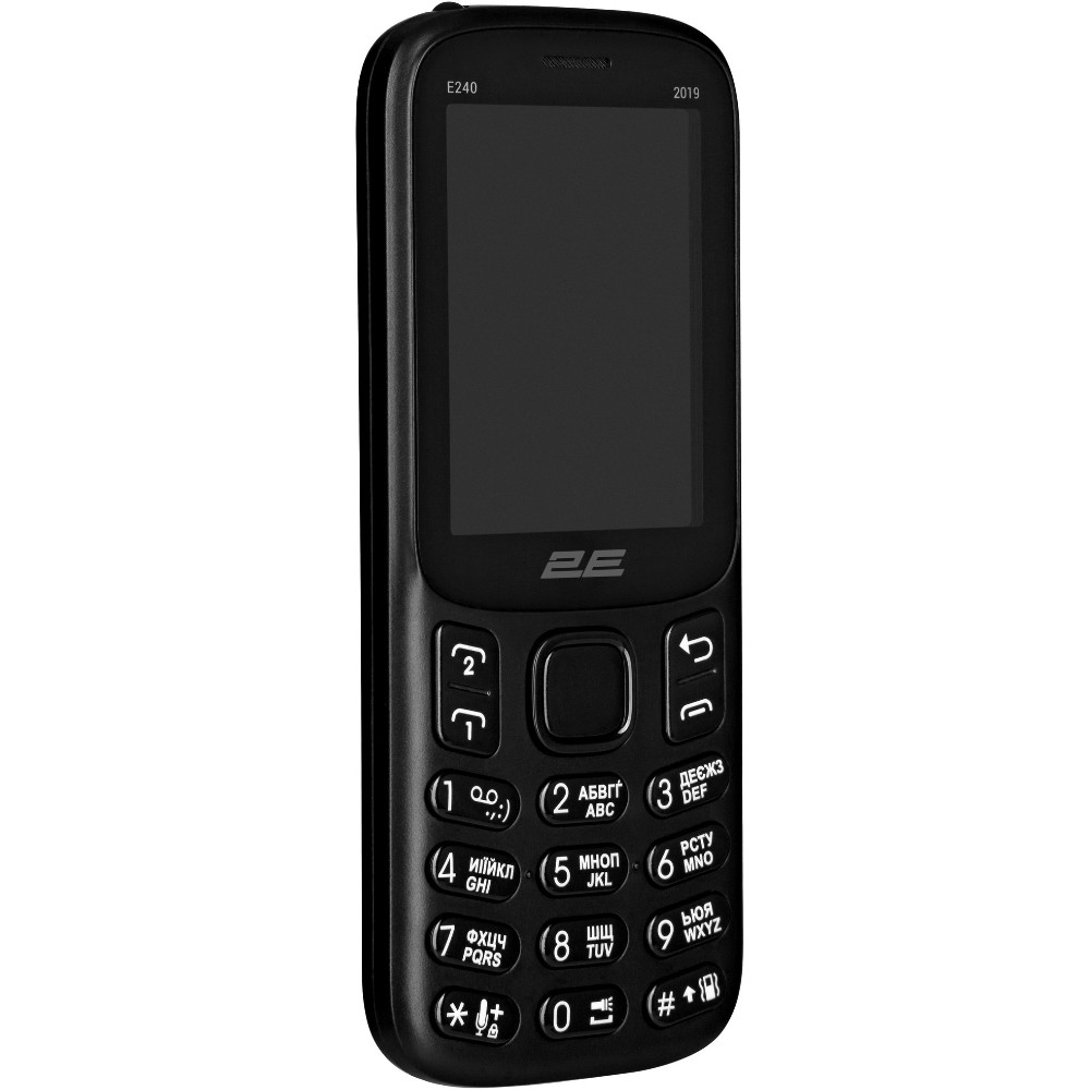 Мобільний телефон 2E E240 2019 DUALSIM Black (680576169990) Матриця TFT