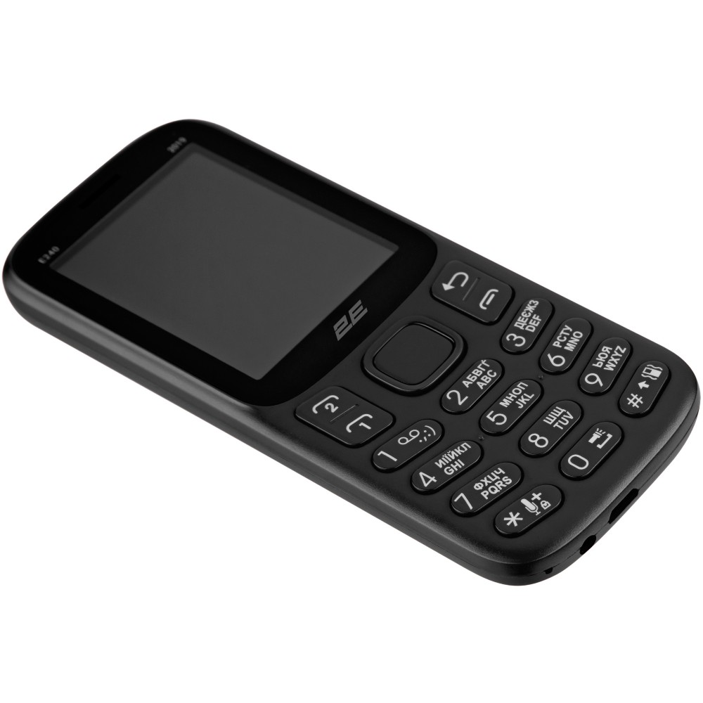 Зображення Мобільний телефон 2E E240 2019 DUALSIM Black (680576169990)