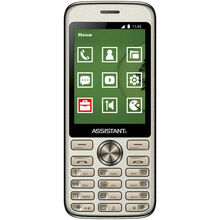 Мобильный телефон ASSISTANT AS-204 Dual Sim Gold (00-00041398)