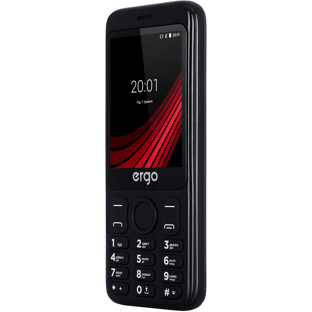 Мобільний телефон ERGO F285 Wide Dual Sim Black Діагональ дисплея 2