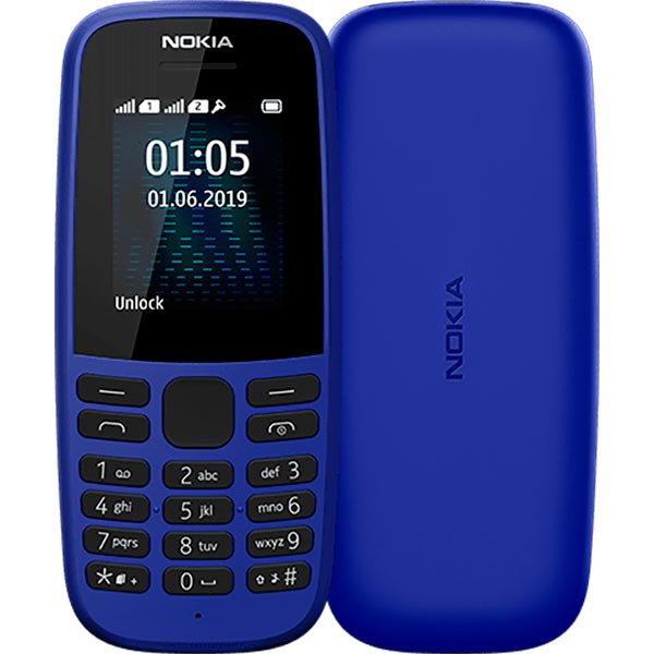 

Мобильный телефон Nokia 105 TA-1174 Dual Sim Blue, 105 Dual SIM