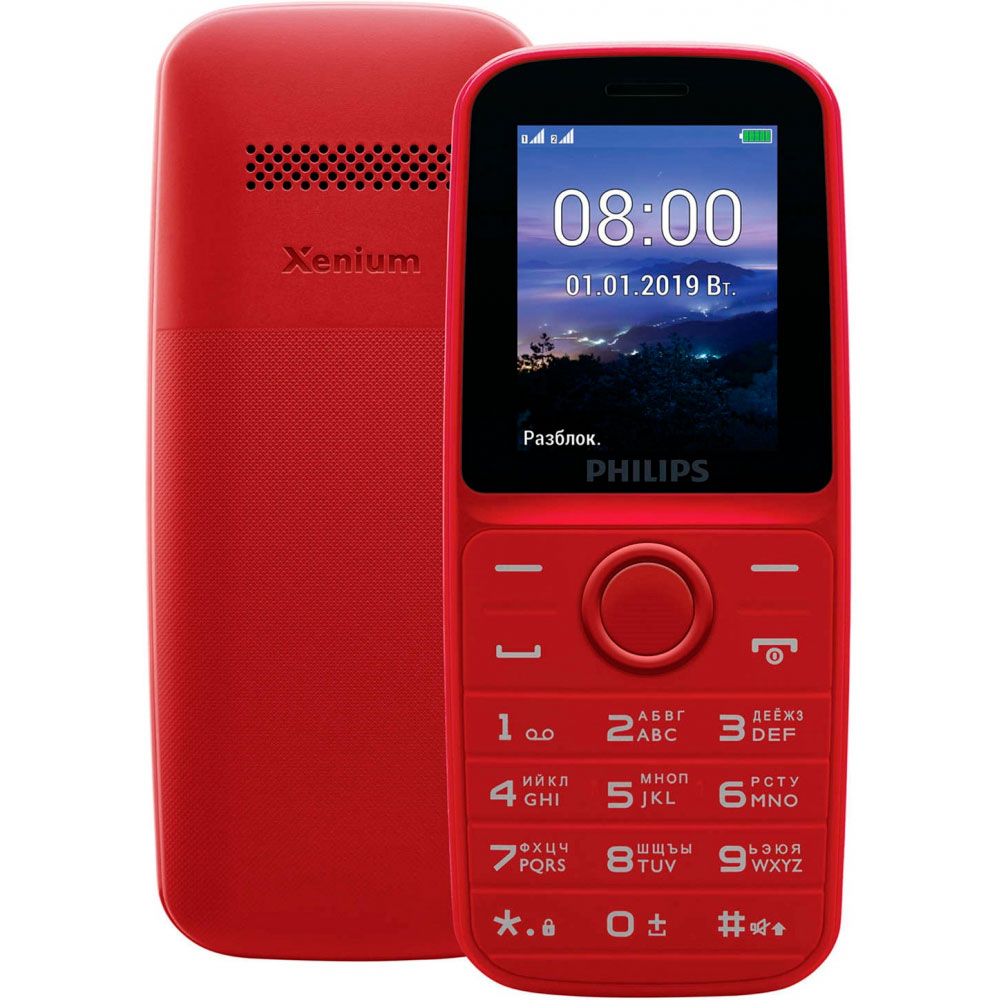 Мобільний телефон PHILIPS E109 Xenium Red