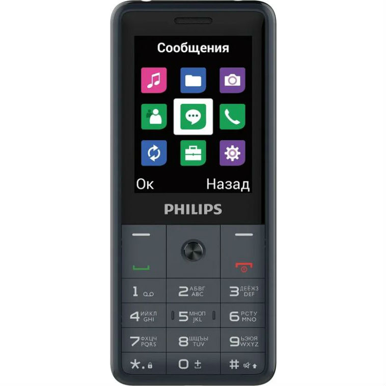 

Мобильный телефон PHILIPS E169 Xenium Dual Sim Dark Grey, E169 Xenium (dark grey)