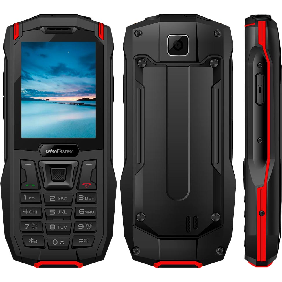 Мобільний телефон Ulefone Armor MINI Black-Red (6937748732303) Діагональ дисплея 2.4