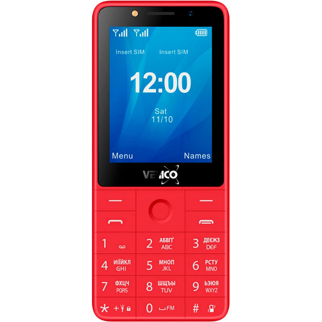 

Мобильный телефон VERICO Qin S282 Red, Qin S282 Red