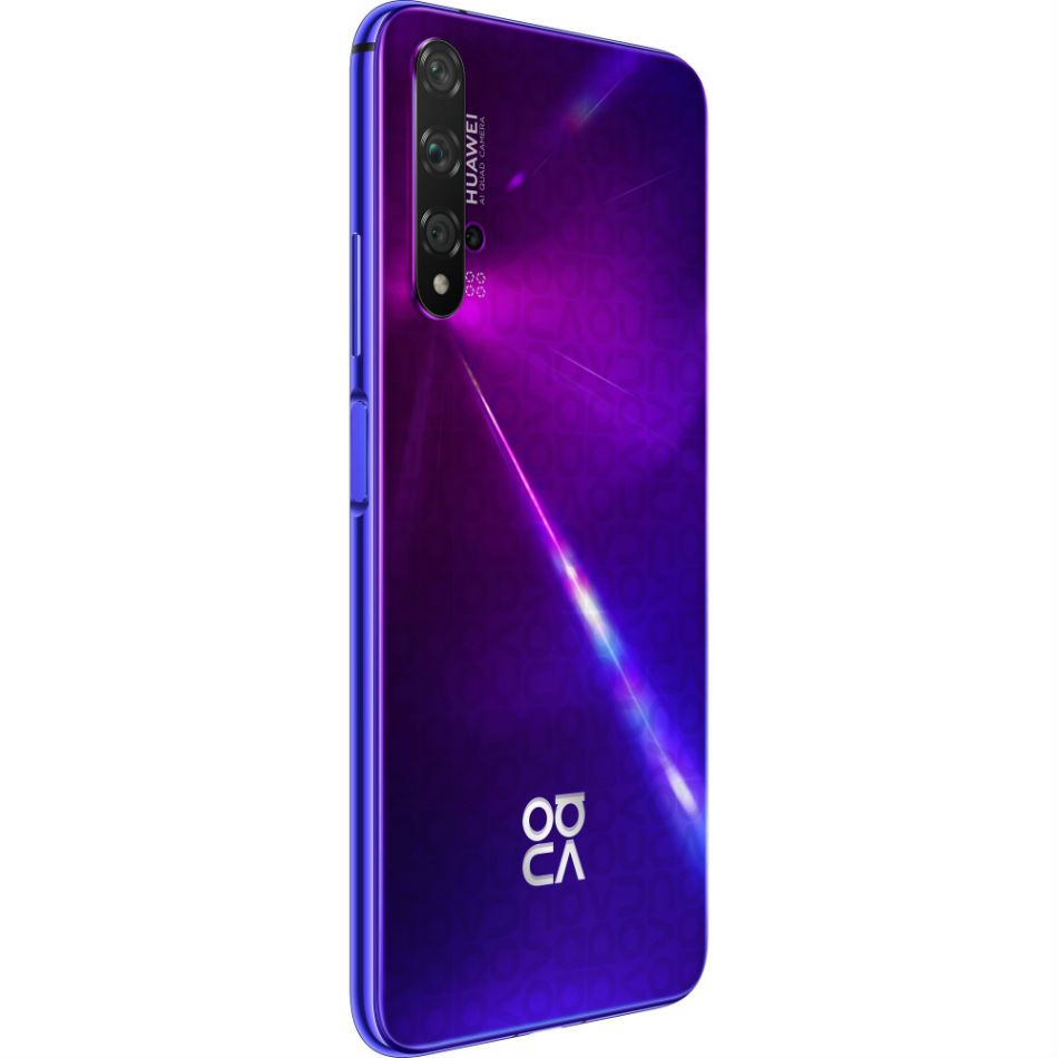 Зовнішній вигляд Смартфон HUAWEI Nova 5T 6/128GB midsummer purple (51094MGT)