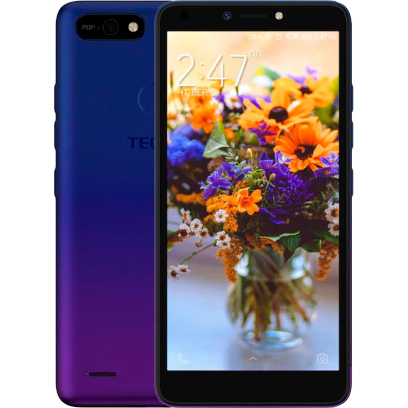 Смартфон Tecno Pop 2F B1F 1/16GB Dual Sim Dawn Blue (4895180748981)