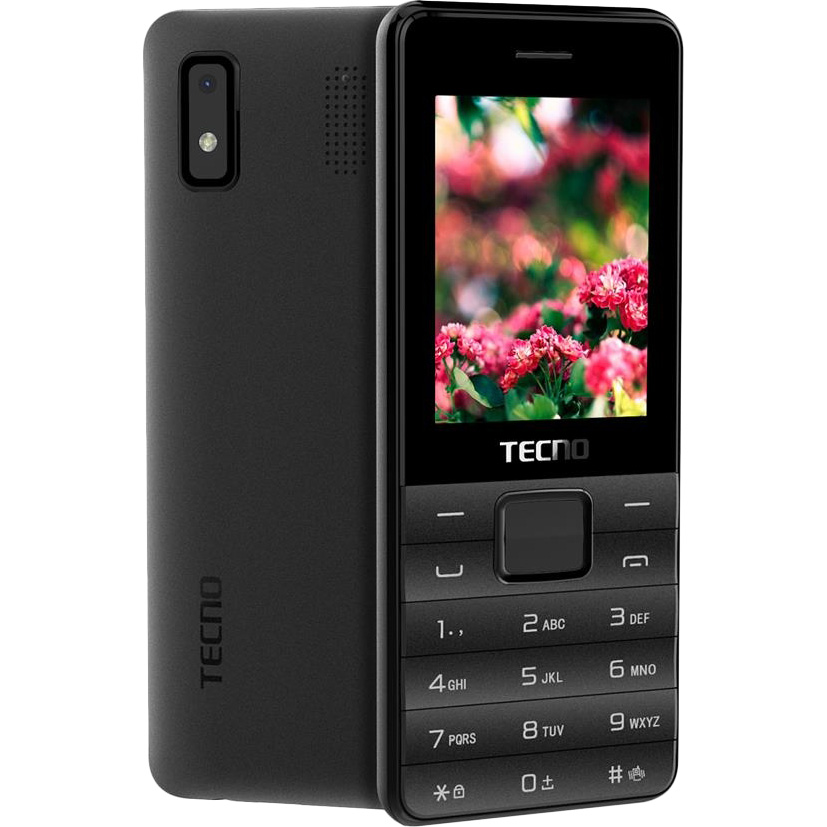 Мобільний телефон TECNO T372 Triple SIM Black (4895180746833) Діагональ дисплея 2.4