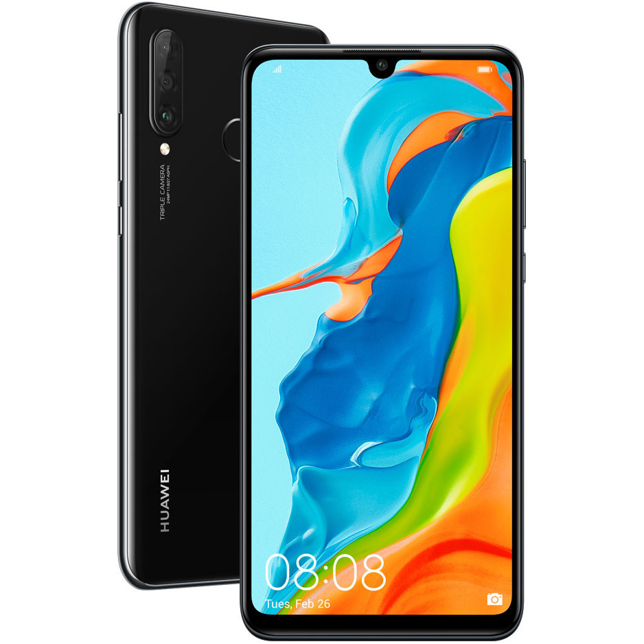 Изображение Смартфон HUAWEI P30 lite 4/64 Gb Dual Sim Midnight Black (51094VBT)