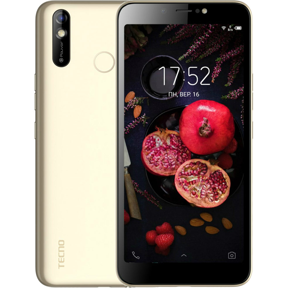 TECNO Pouvoir 3 Air (LC6a) 1/16GB Dual Sim Champagne Gold (4895180748479)  купить в Киеве ➦ лучшая цена в Фокстрот по всей Украине: Харьков, Днепр,  Одесса, Николаев, Запорожье