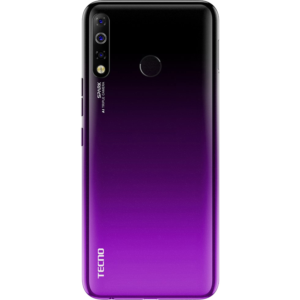 Смартфон TECNO Spark 4 3/32 Gb Dual Sim Royal Purple (KC2) Диагональ дисплея 6.52