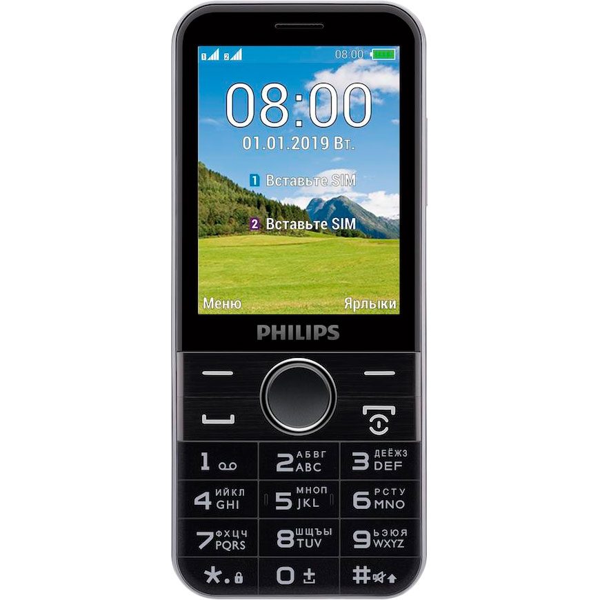 Мобильный телефон PHILIPS Xenium E580 Black