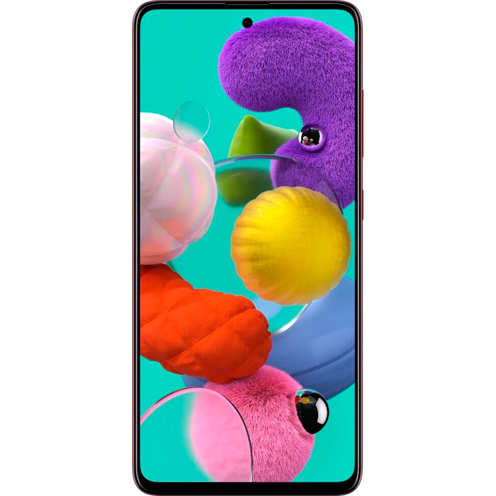 Смартфон Samsung Galaxy A51 4/64Gb Duos Red (SM-A515FZRUSEK) Вбудована пам’ять, Гб 64