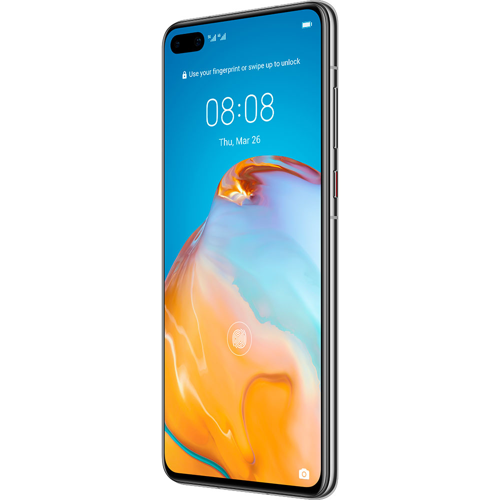 Зображення Смартфон HUAWEI P40 8/128GB Silver Frost (51095CAA)