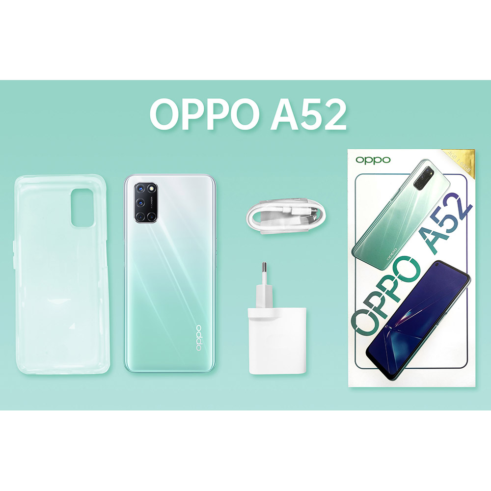 Смартфон OPPO A52 4/64GB Dual Sim Stream White Встроенная память, Гб 64