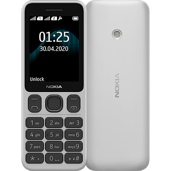 

Мобильный телефон NOKIA 125 Dual SIM White, 125 Dual SIM