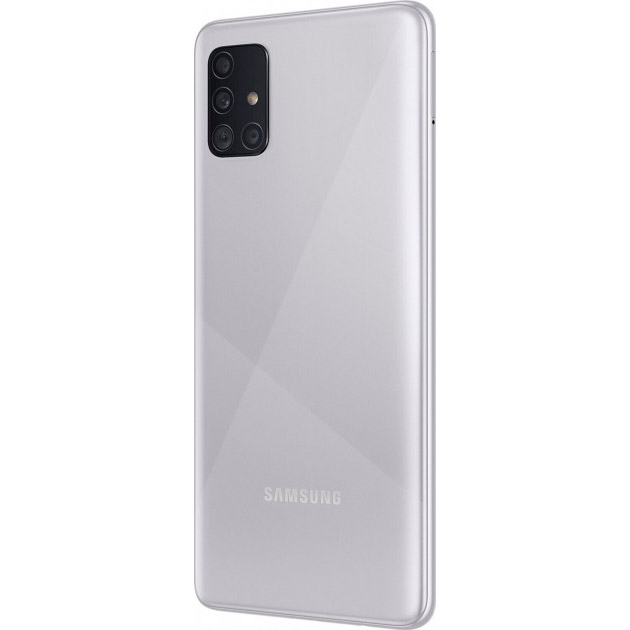 Смартфон SAMSUNG SM-A515F Galaxy A51 6/128 Duos MSW Metallic Silver (SM-A515FMSWSEK) Матрица SUPER AMOLED