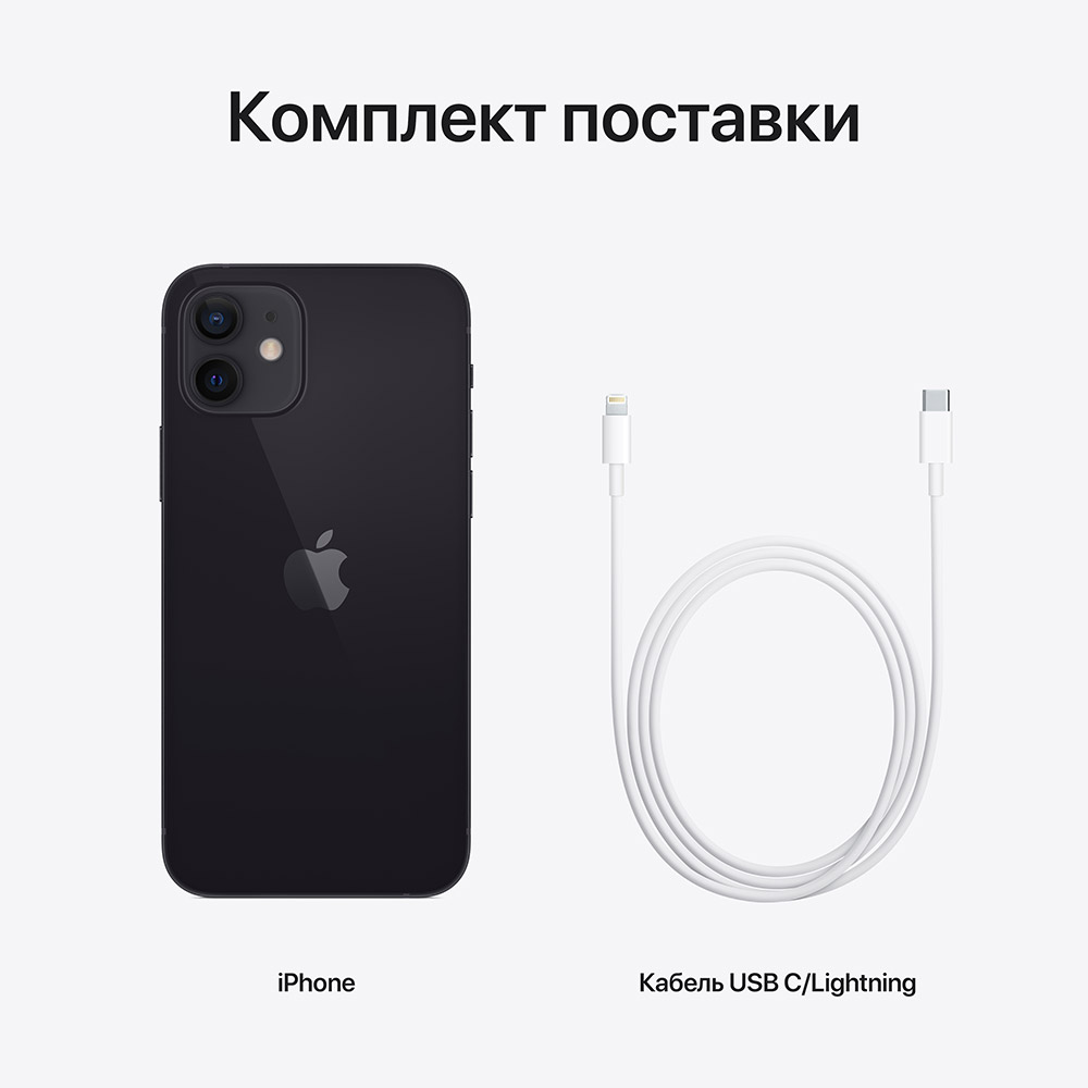 Фото Смартфон APPLE iPhone 12 256GB Black (MGJG3FS/A)