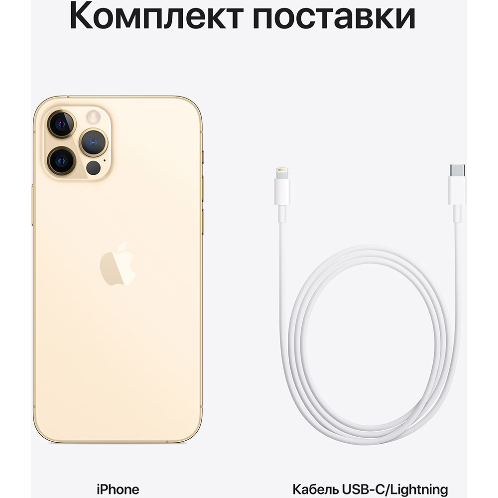 Заказать Смартфон APPLE iPhone 12 Pro 128GB Gold (MGMM3)