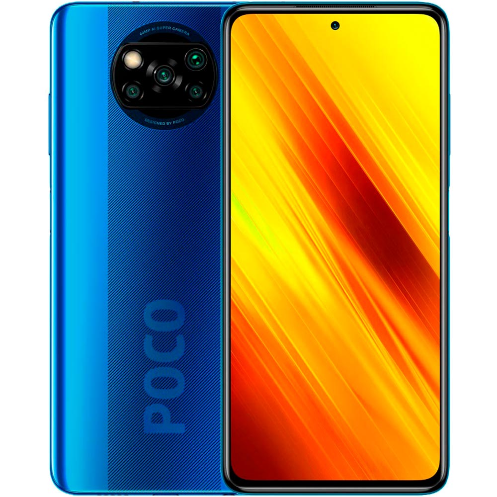 

Смартфон POCO X3 6/128 GB Cobalt Blue, POCO X3 6/128GB (cobalt blue)