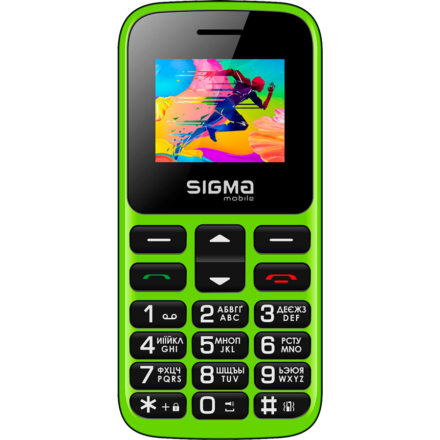 Мобільний телефон SIGMA Comfort 50 HIT Dual Sim Green