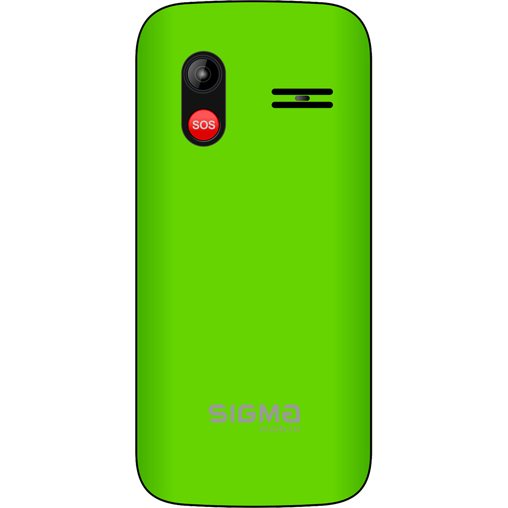 Мобільний телефон SIGMA Comfort 50 HIT Dual Sim Green Діагональ дисплея 1.77