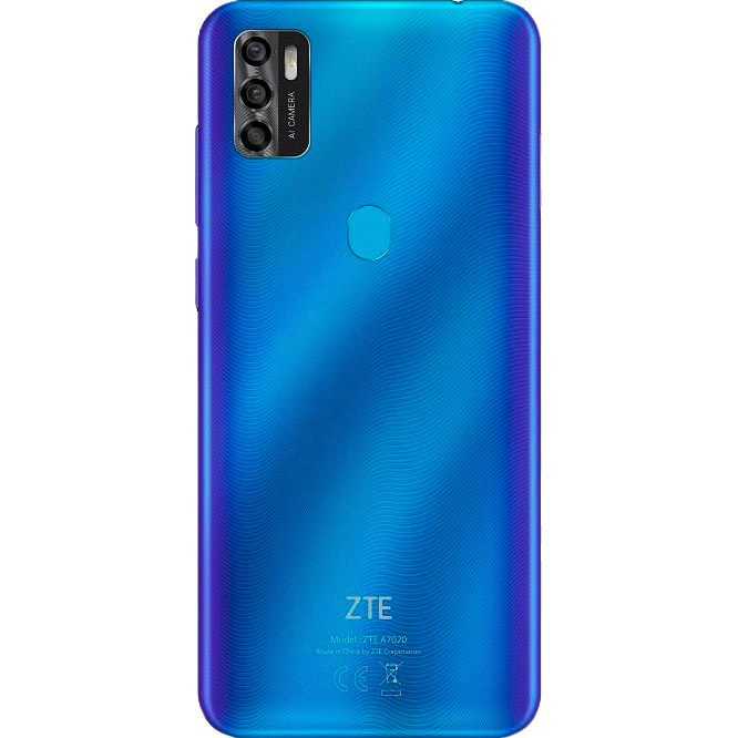 Смартфон ZTE BLADE A7S 2020 3/64 GB Dual Sim Blue Встроенная память, Гб 64