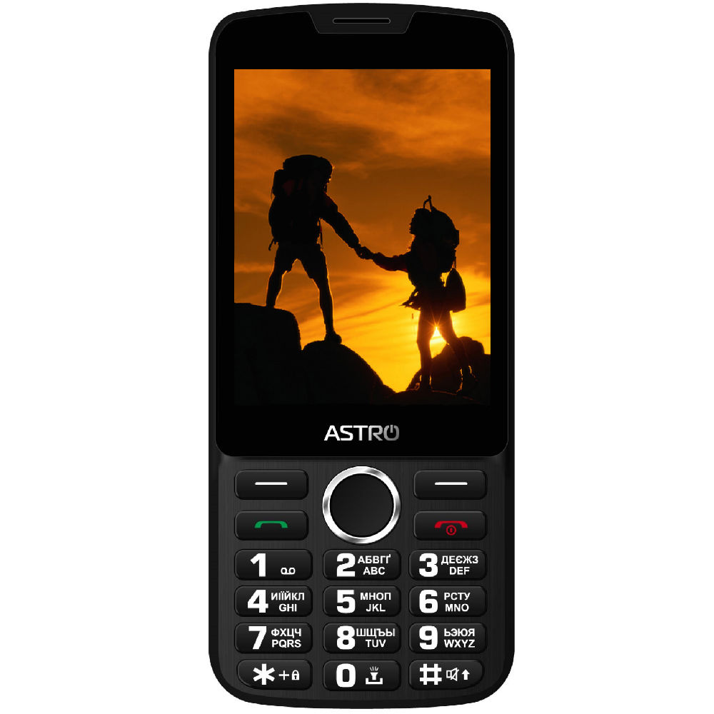 

Мобильный телефон ASTRO A167 Black/Red, A167 Black/Red