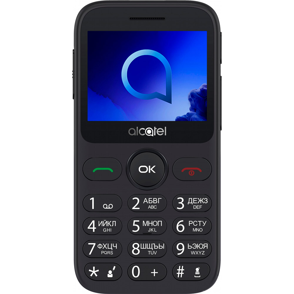 Мобільний телефон Alcatel 2019 Single SIM Metallic Gray (2019G-3AALUA1) Діагональ дисплея 2.4