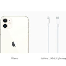 Смартфон APPLE iPhone 11 128GB White (MHDJ3) (без адаптера)